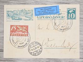 CL22 Carte Postale + Timbre Suisse 1928
