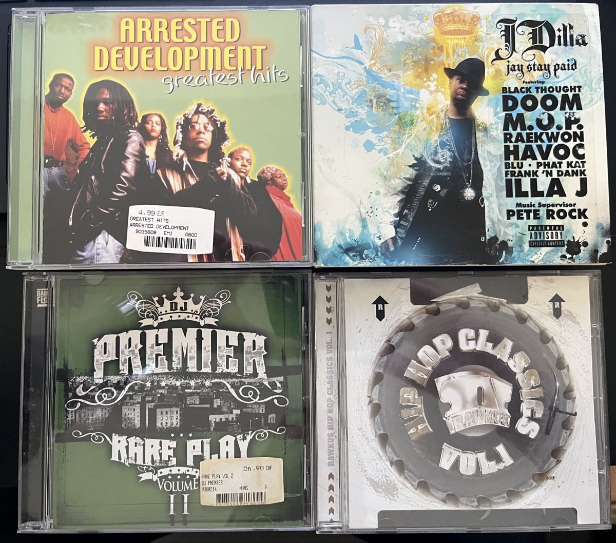 CDs: 4 hip hop cds j dilla arrested development dj premier rawkus – Gebraucht aus Liestal von TKocher