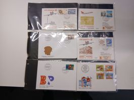 Briefmarken Ersttagsbriefe Sammlung 1984 viele Briefe!