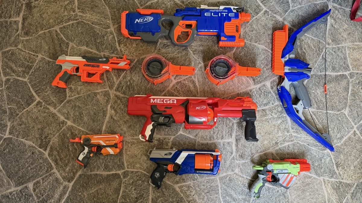 Nerf Giocattoli: Nerf Waffen-Set: Hyperfire, Mega, Elite etc. - – Usato da Brislach venduto da Jelejere1407