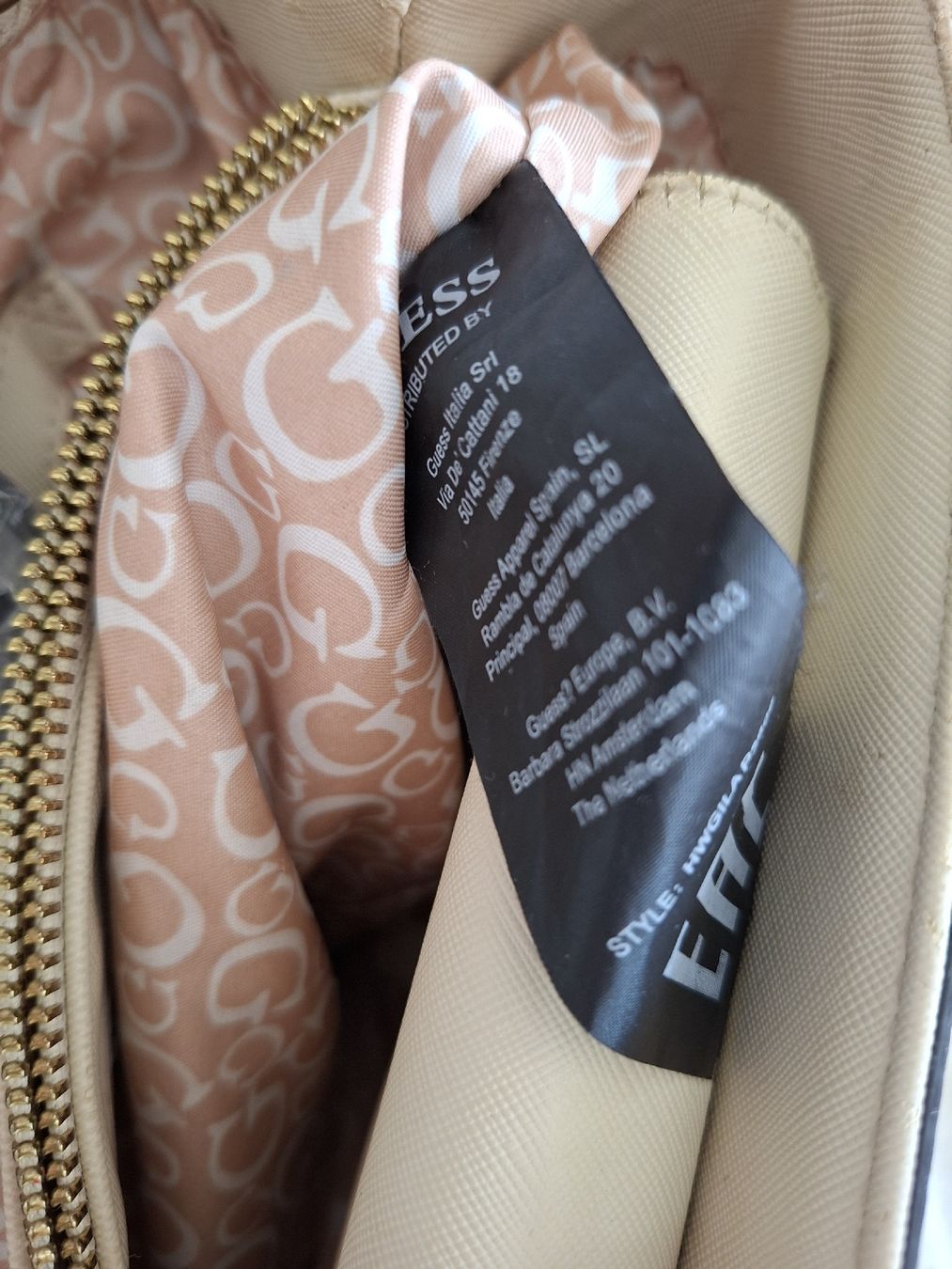 Guess Borse da donna: Sac à main Guess fleurs beige/noir – Usato da Renens VD venduto da ser_j2fn 2