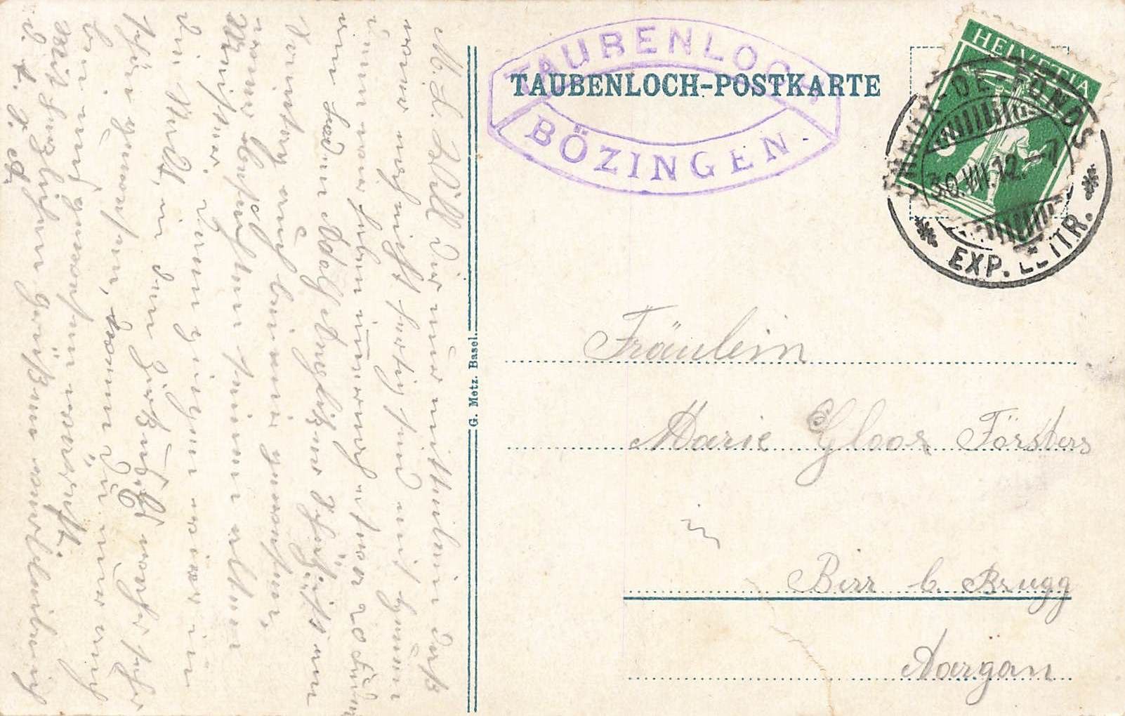 Cartoline postali: Taubenloch Eisenbahn – Usato da Biasca venduto da Blenio71 1