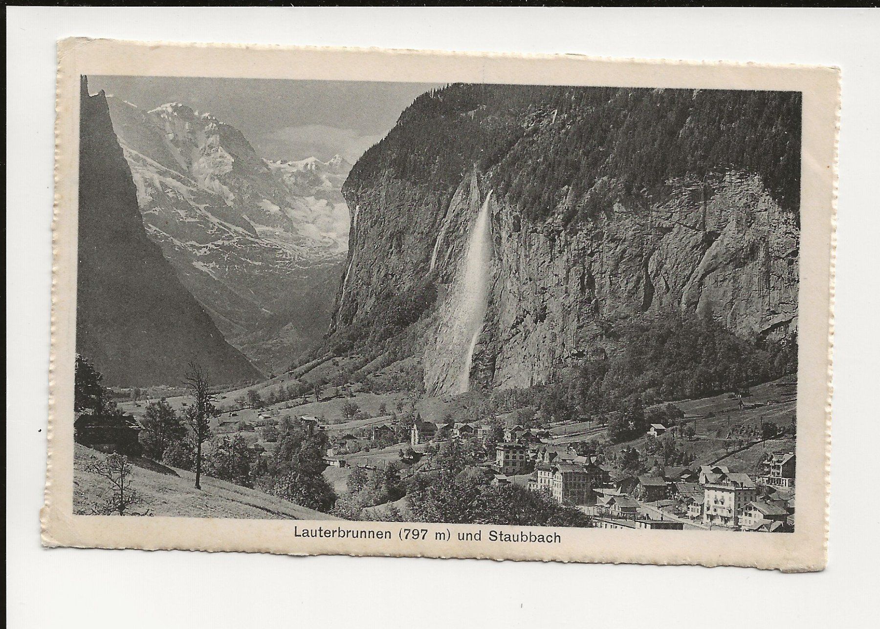 Ansichtskarten: AK ca.1920 Lauterbrunnen Staubbachfall – Gebraucht aus Greifensee von 315WDO