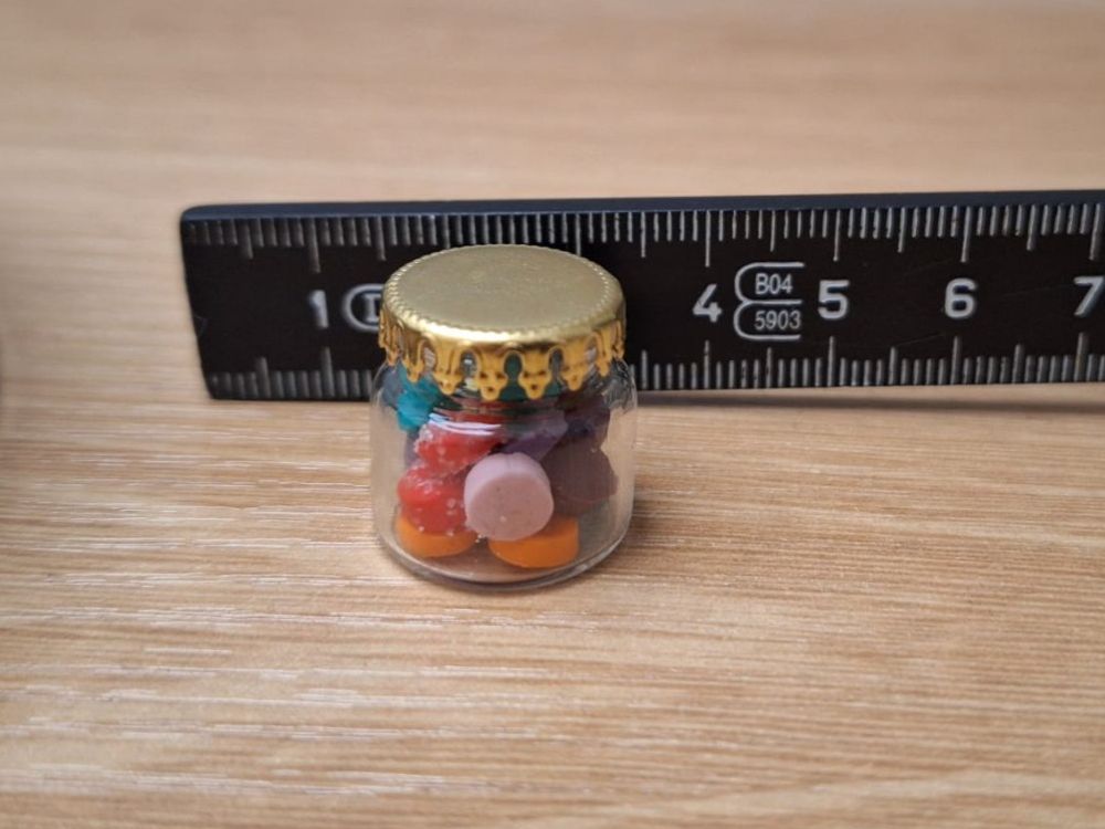 Case e mobili per bambole: Puppenhaus Bonbons Glas – Nuovo (secondo la descrizione) da Zürich venduto da HandmadeTinyFood 1
