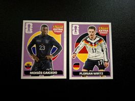 Panini Extra Sticker WM 2026 Moise Caicedo Florian  LİLA SET