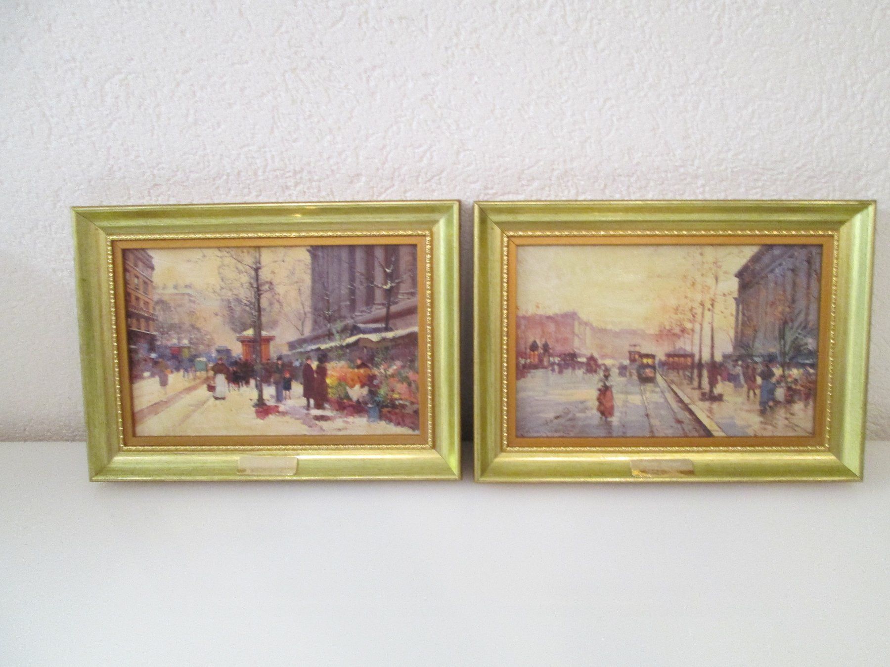 Poster & Bilder: Zwei antike Bilder -PARIS SCENES 1854-1941 – Gebraucht aus Movelier von KRASI61