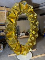 XXL Design Spiegel Gold Unikat Kristall Optik Eyecatcher