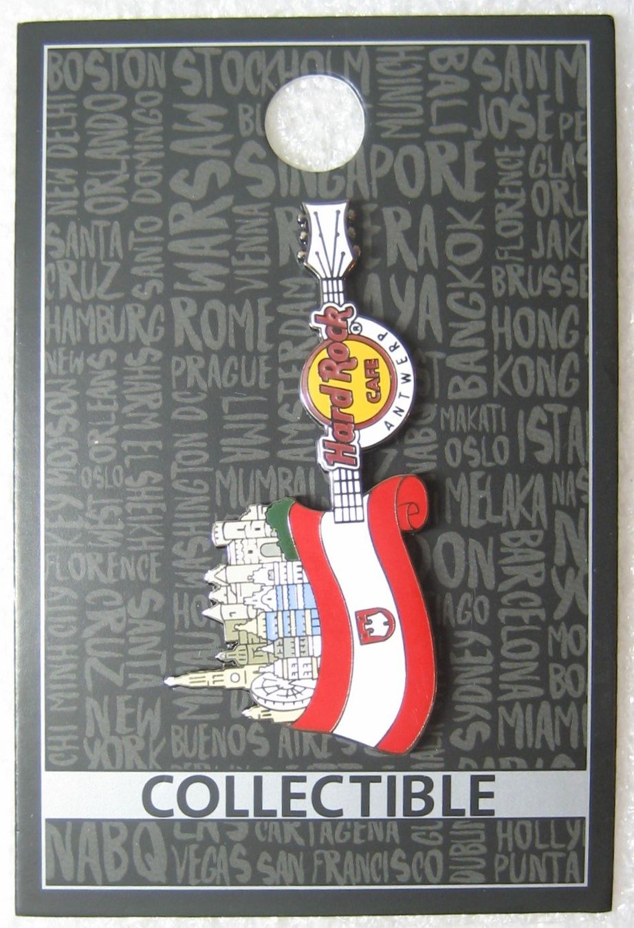 Hard Rock Cafe Placchette & Badge: Hard Rock Cafe Antwerp _____________ Hobby Data Base # 95664 – Usato da Emmenbrücke venduto da tms1122