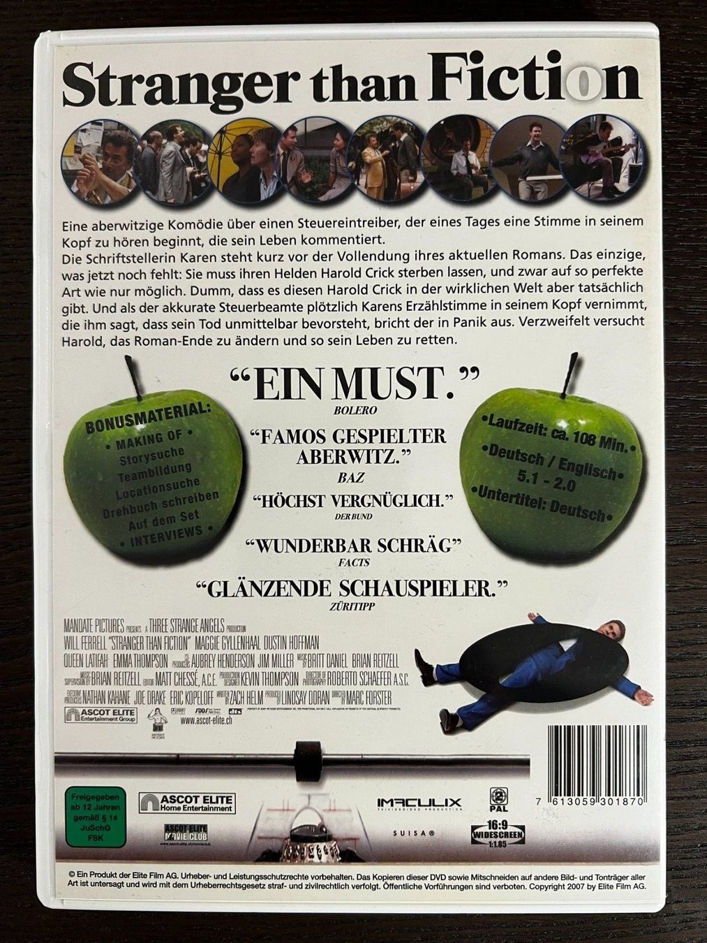Tutti i DVDs: Stranger than Fiction – Usato da Zürich venduto da FilmFreunde 1
