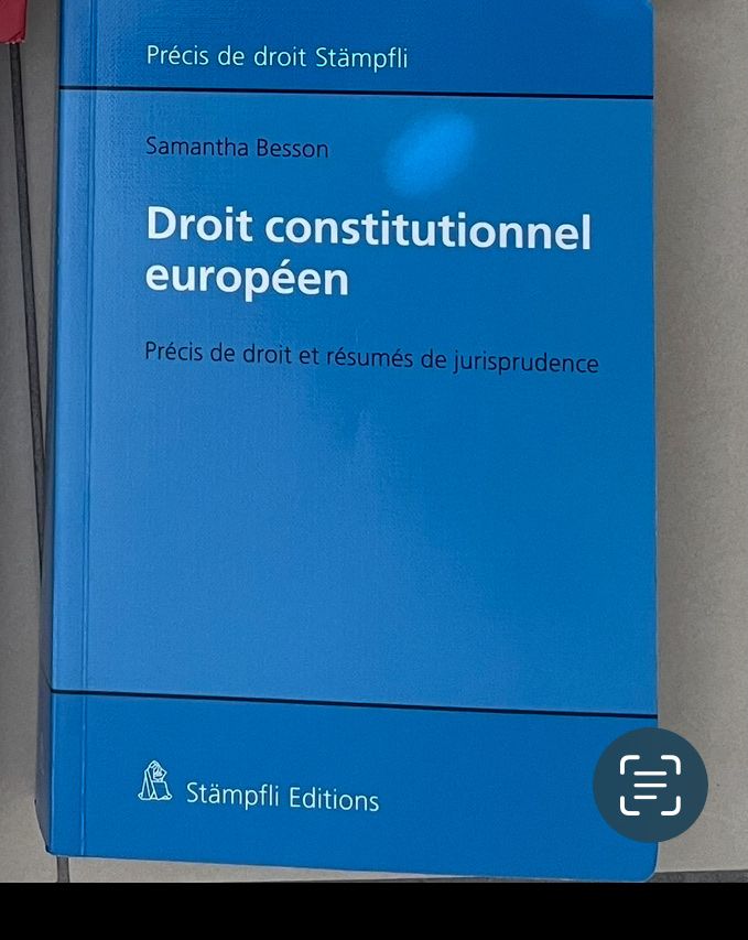 Libri: Droit constitutionnel européen – Nuovo (secondo la descrizione) da Fribourg venduto da zit_xhq5