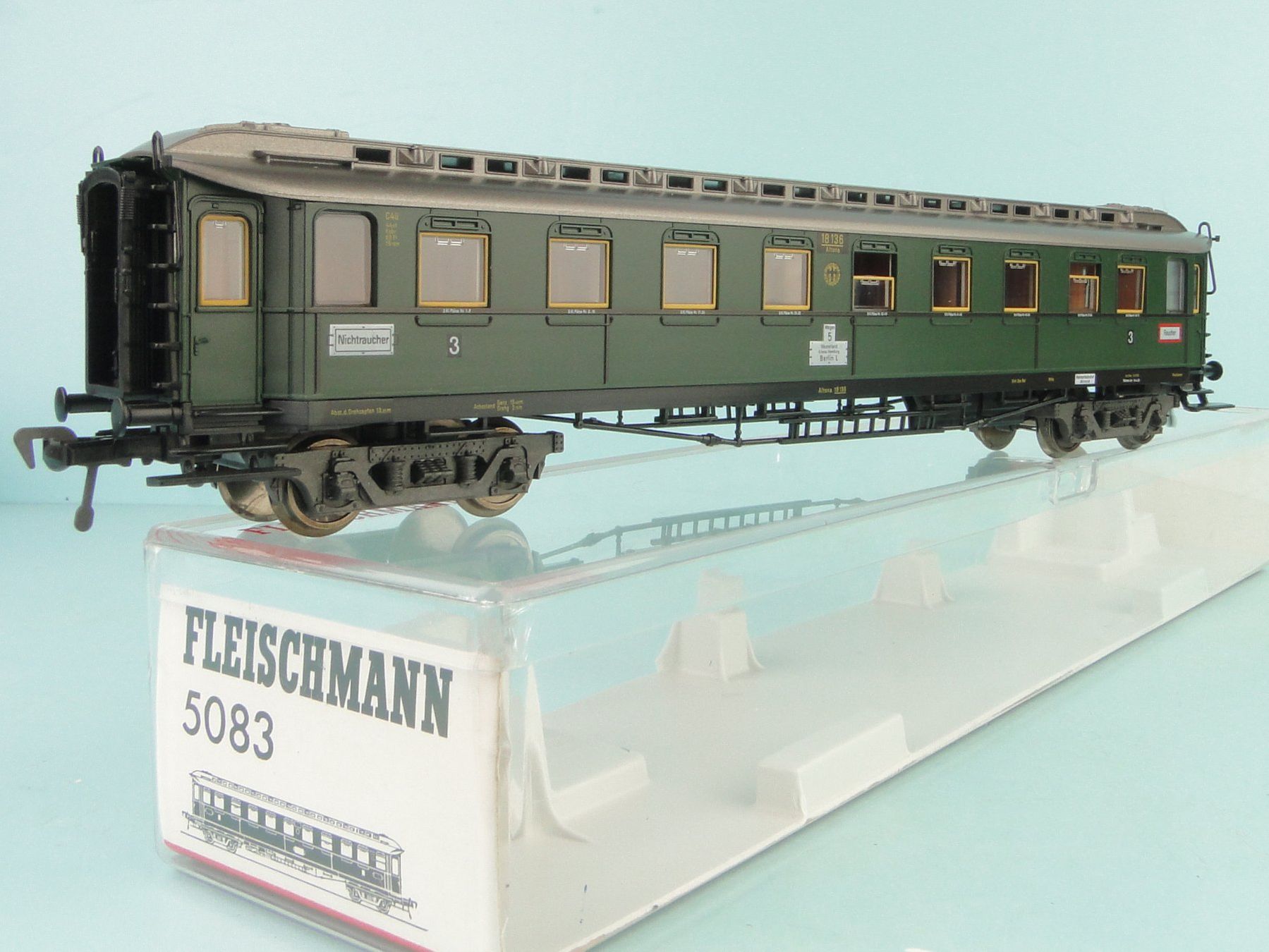 Fleischmann Modellini di ferrovie: Fleischmann H0 5083 DRG 3 Klasse , neuwertig – Usato da Bülach venduto da cann11