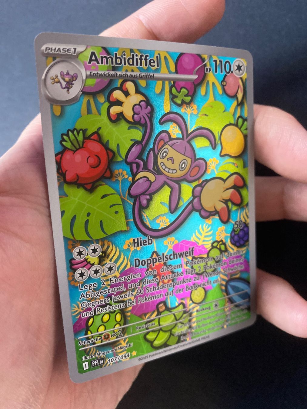 Pokémon Sammelbilder & Trading cards: Ambidiffel 107 - Ambipom - Phantasmal Flames - DE – Neu (gemäss Beschreibung) aus Hausen AG von Shrade 1