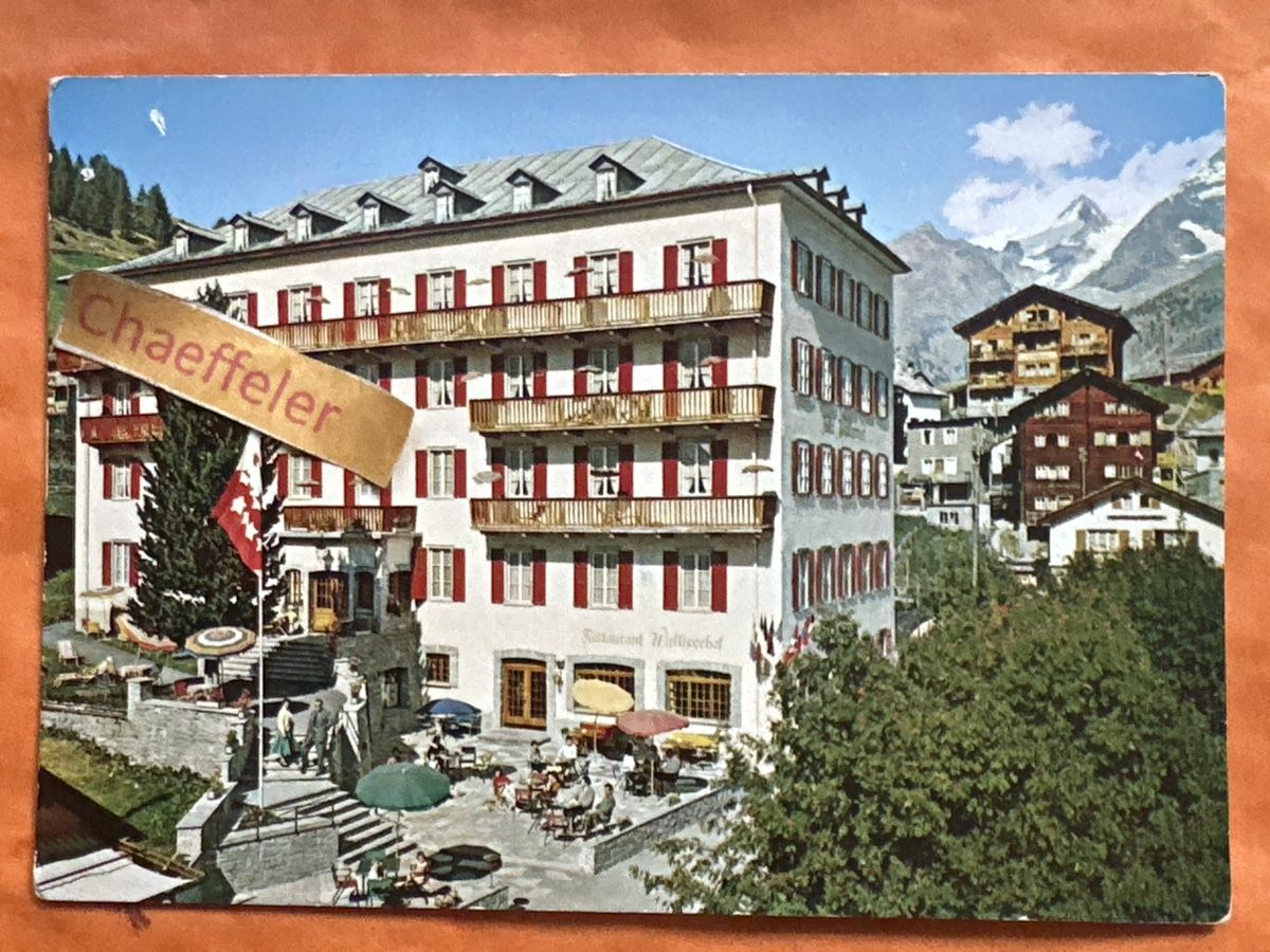 Cartes postales: Alte Ansichtskarte Saas Fee - Hotel Walliserhof, Rar! – Défectueux à Zürich par Chaeffeler