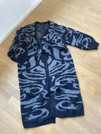 Damen Cardigan Rainbow schwarz /grau Grösse M