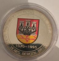 Gedenkmedaille Norwegen 925 Jahre Bergen Brygge neu silber