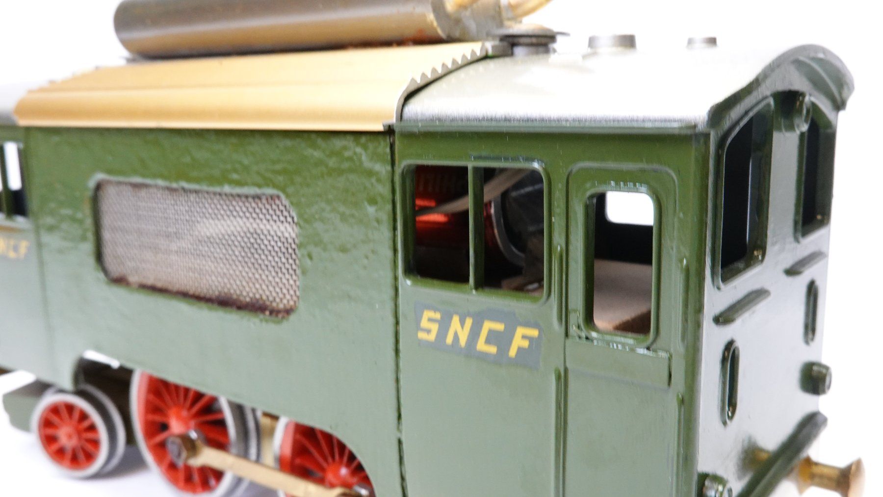 Modellini di ferrovie: e52 Spur 0 WSM / Eigenbau SNCF E-Lok grün – Difettoso da Thun venduto da evinka_gmbh 8