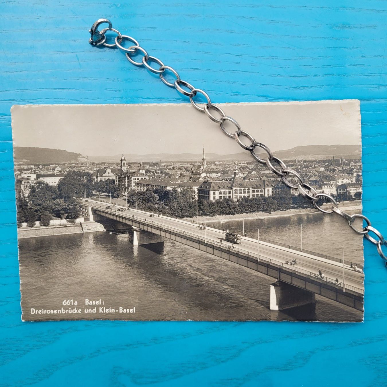 Cartoline postali: Basel/ Dreirosenbrücke Klein-Basel – Usato da SCHÜBELBACH venduto da CoKaHa