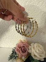 Elegante Ohrringe, Creolen - Gold- und Silberfarben✨