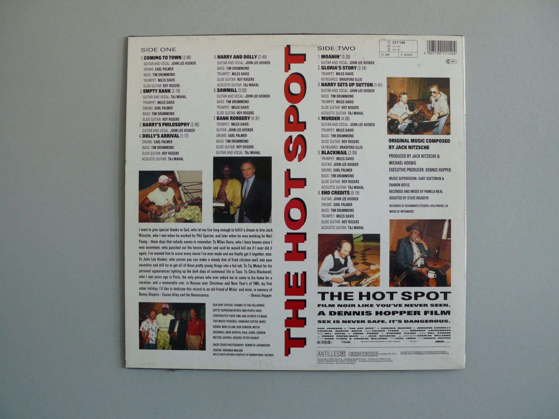 Dischi in vinile: THE HOT SPOT – Usato da Scherzingen venduto da packtesan 1