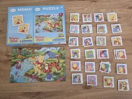 Winnie the Pooh Memo & Puzzle Set, Clementoni, Top Zustand!