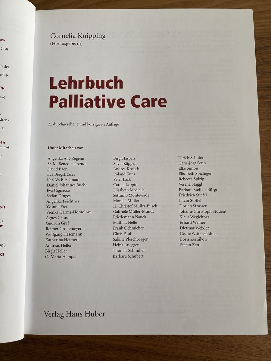 Bücher: Lehrbuch Palliative Care, 2. Auflage – Gebraucht aus Wiezikon b.Sirnach von talamona94 3