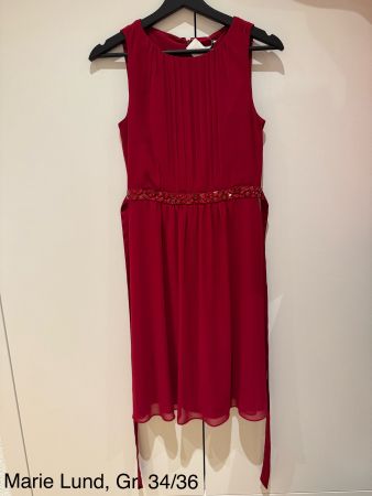 NEUES dunkelrotes Marie Lund Kleid mit Pailletten  Gr. 34/36