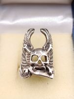 Vintage 925er Silber einmalige Herren Ring USA Meisterpunze