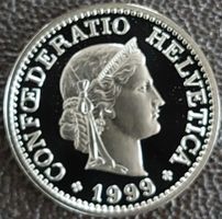10 Rappen 1999 pp / aus Münzsatz / in einer Münzkapsel