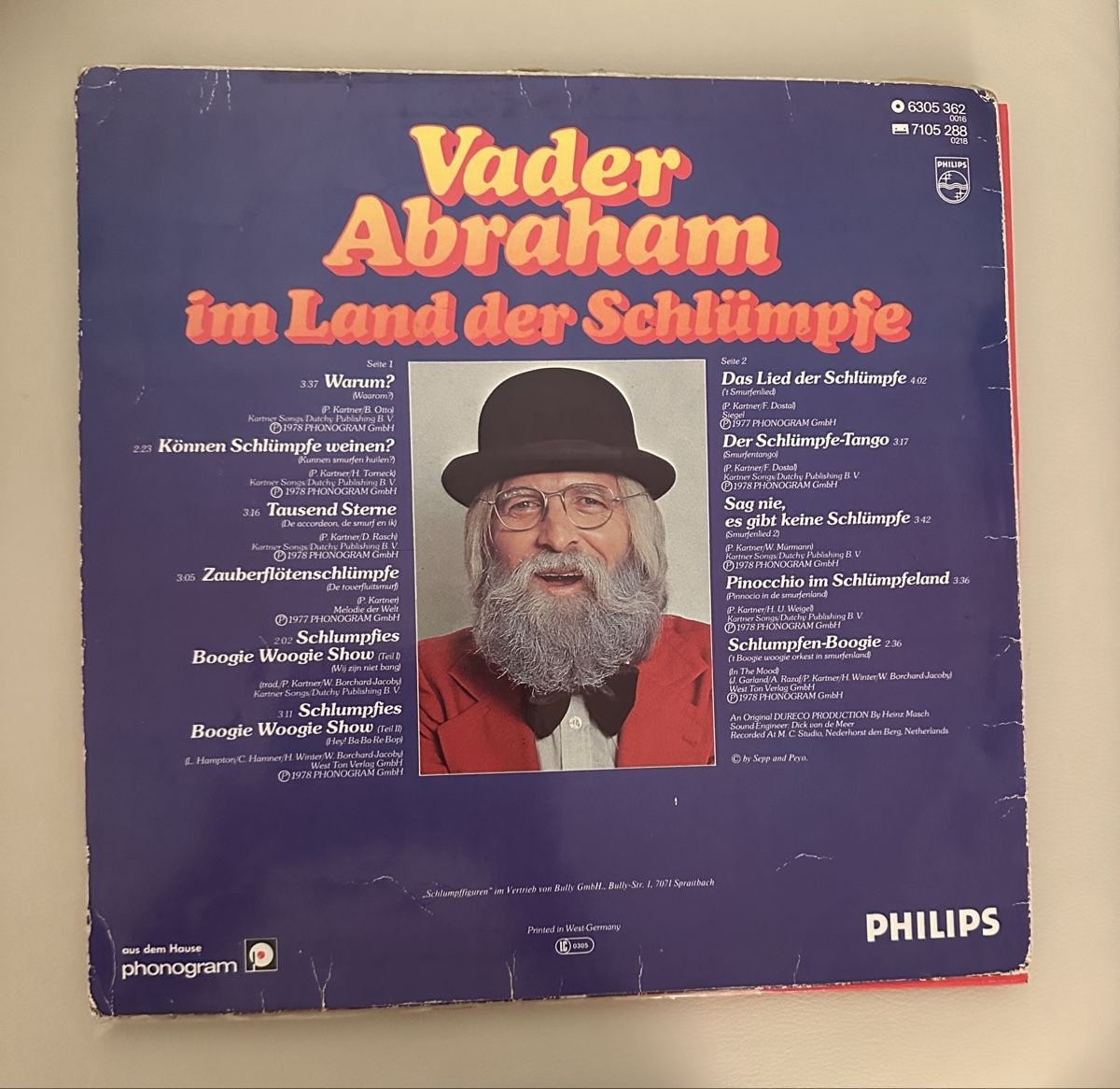 Dischi in vinile: SCHLÜMPFE Vader Abraham - Im Land der Schlümpfe – Usato da RHEINFELDEN venduto da Hammer9 1