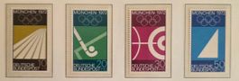 BRD 1969 XX. Olympia Muench. Sport Satz 4V MNH postfrisch
