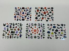 Halloween NailArt Sticker Set mit 5 Bögen No3