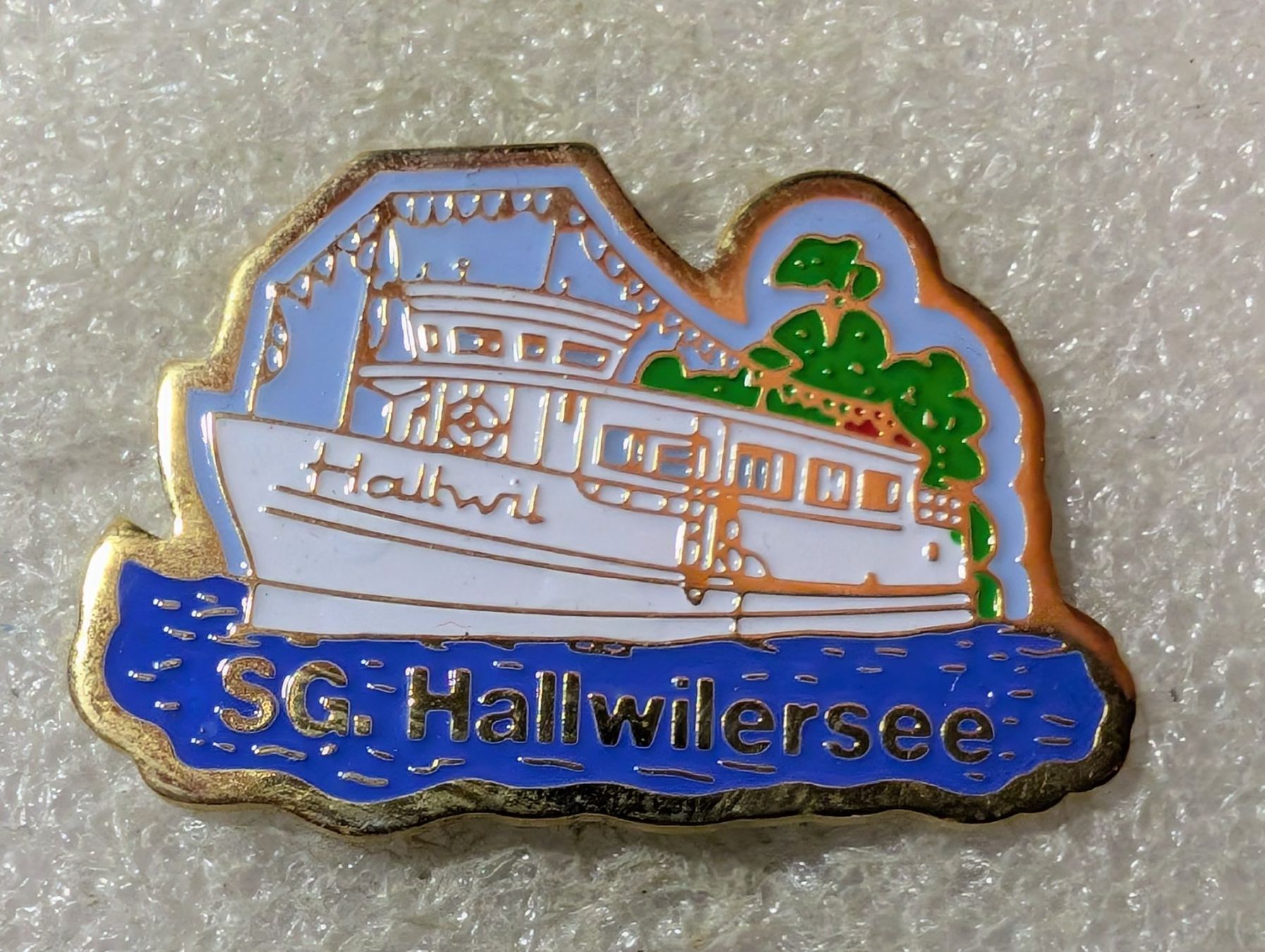 Placchette & Badge: Ansteckpin 78: Schiff SG Hallwilersee – Usato da Oppligen venduto da Pin-Fall-Shop