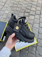 BUFFALO platform leather black new 36