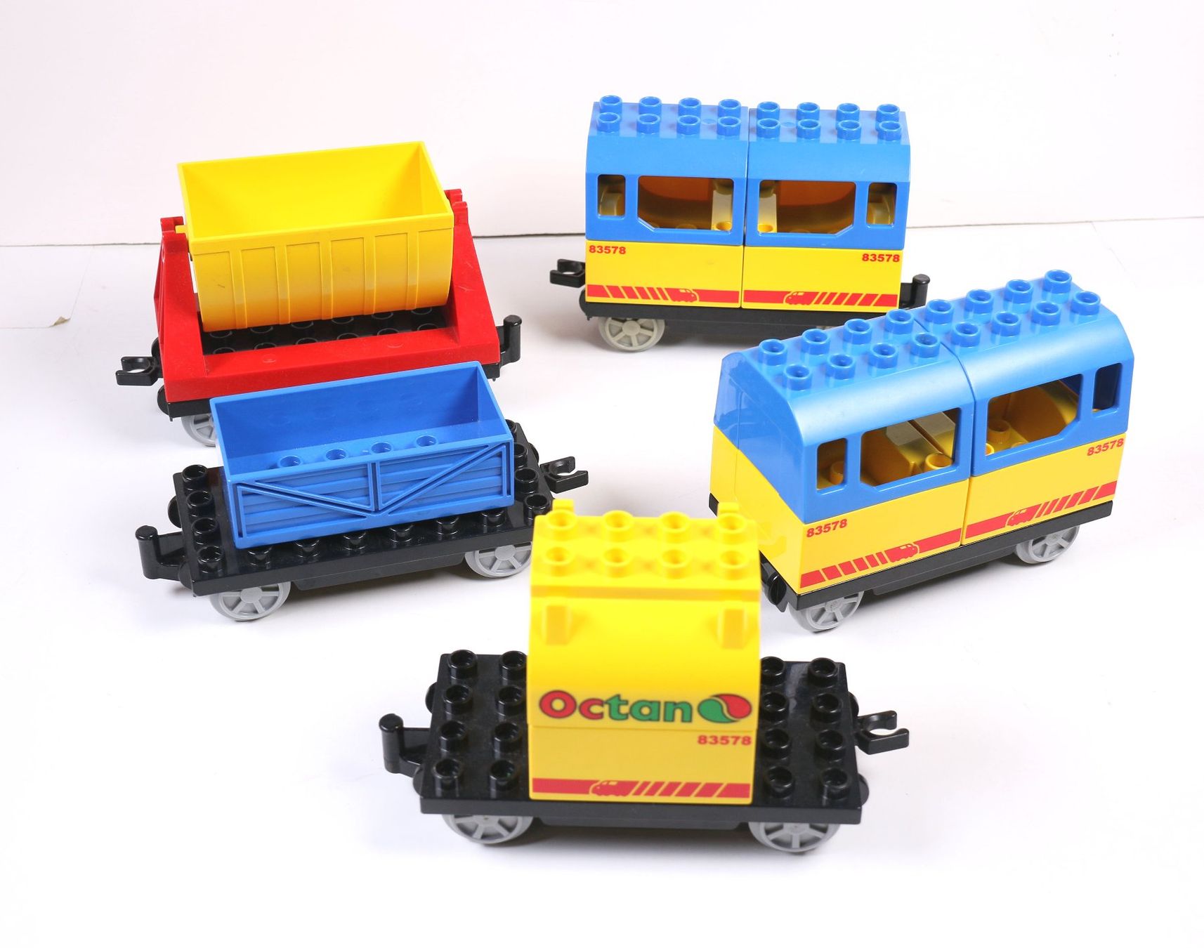 Lego Baukästen: 5 Duplo Eisenbahnwagen – Gebraucht aus Hettlingen von Scholi99