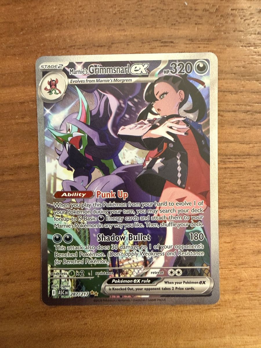 Pokémon Sammelbilder & Trading cards: Marnies Grimmsnarl ex #287/217 – Neu (gemäss Beschreibung) aus Locarno von val_h2mn