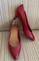 LERRE Vintage Pumps/Rotes Leder/Gr.38 Italienische Handarbei