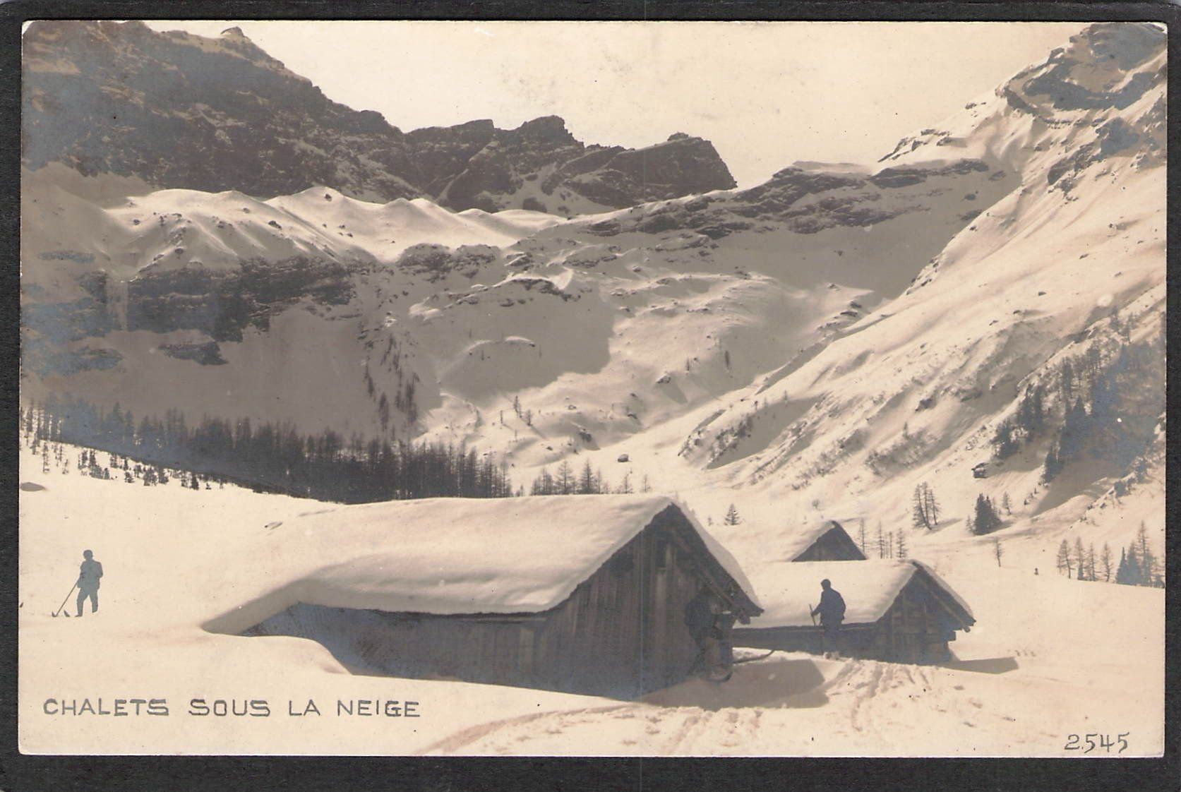 Cartoline postali: ,Chalets Sous La Neige – Usato da Reichenburg venduto da ibiza18
