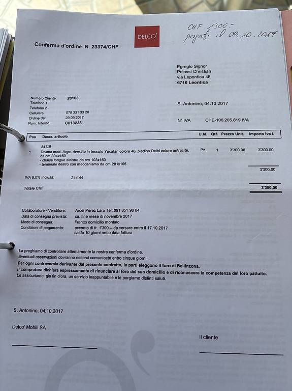 Divani: Divano Argo rivestito in Yucatan – Usato da La Roche FR venduto da c.pelossi 3