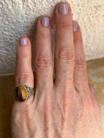 Vintage Ring mit Tigerauge (Grösse 50)