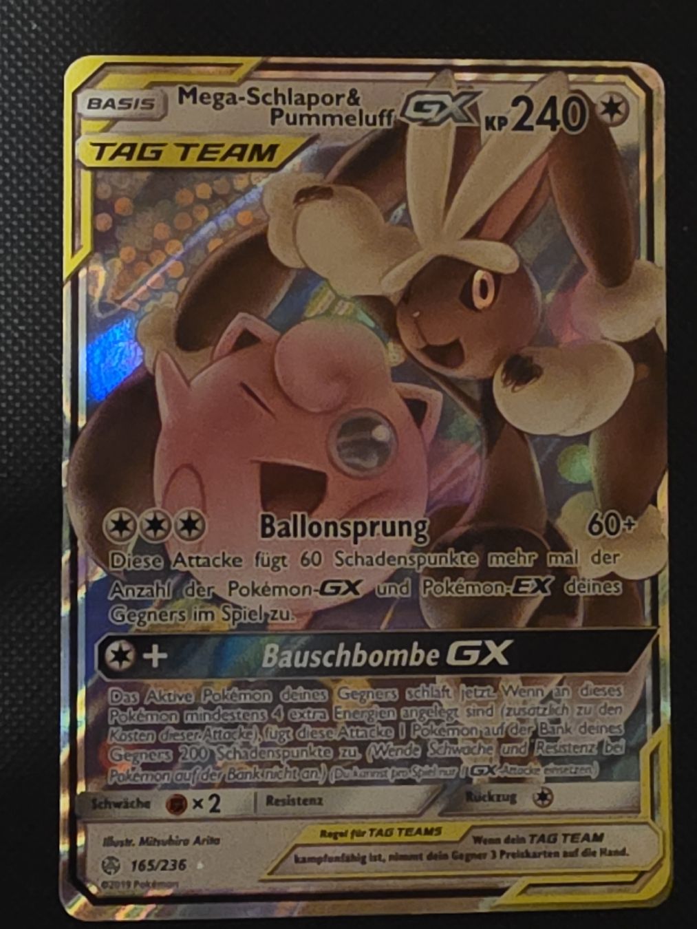 Pokémon Carte collezionabili: Pokémon Tag Team Mega-Schlapor – Nuovo (secondo la descrizione) da Tscheppach venduto da Patrick-John