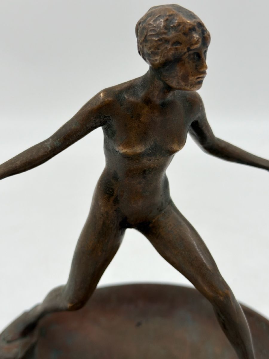 Statuette: Bronze Figur "AD MEYER", Kunst Bronzefigur, signiert 53 – Usato da Sirnach venduto da Fkobi 8