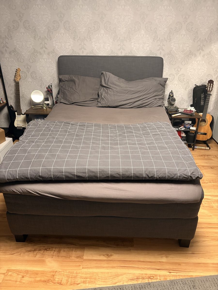 Letti: Boxspringbett dunkelgrau IKEA – Usato da Herznach venduto da Rubenwid 2