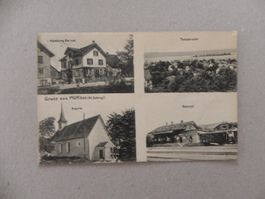 Karte Pfäffikon Höfe SZ 1913 Handlung Bernet und Bahnhof