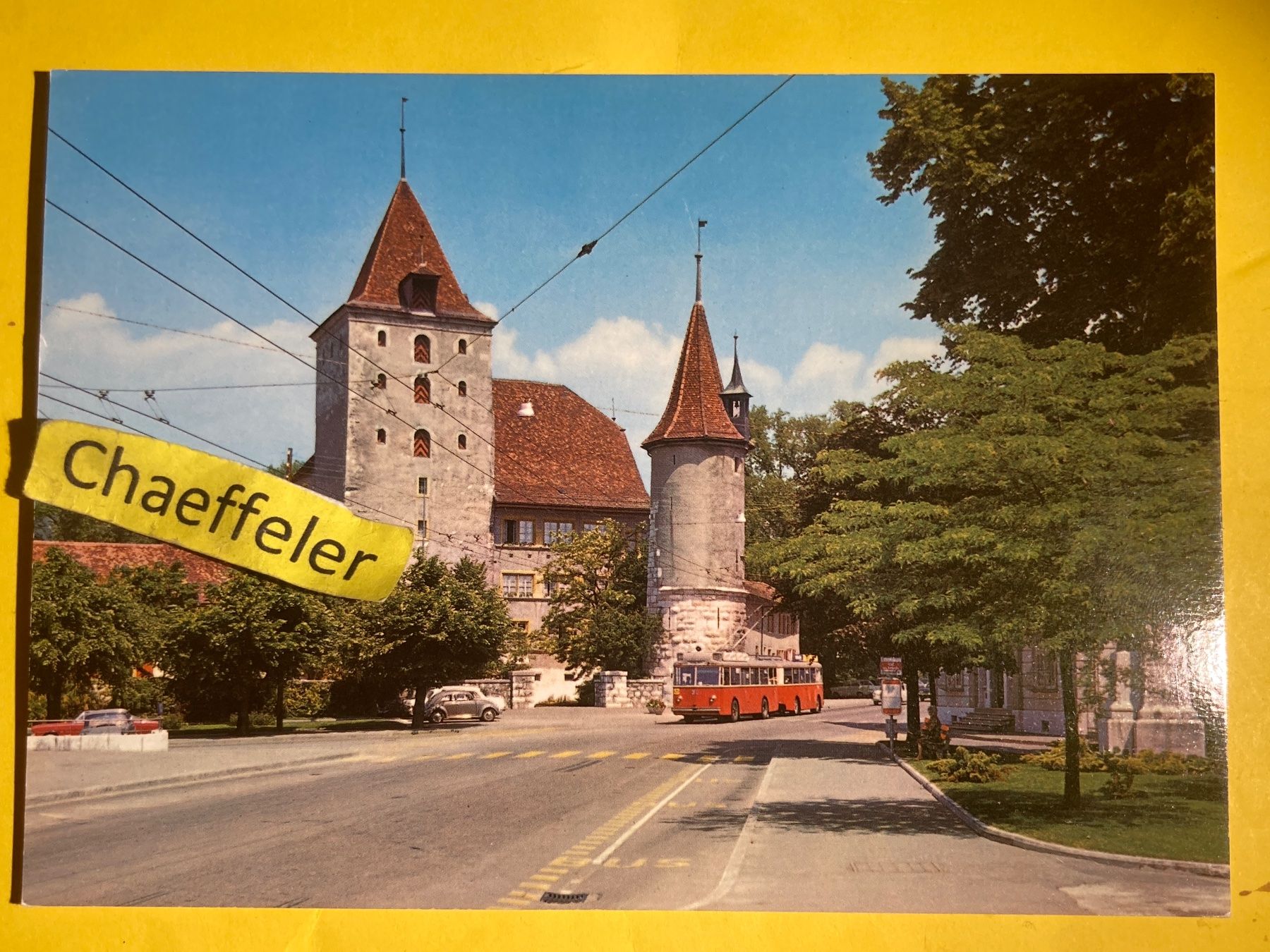 Cartoline postali: 1979 Nidau, Schloss - Le Château – Usato da Zürich venduto da Chaeffeler