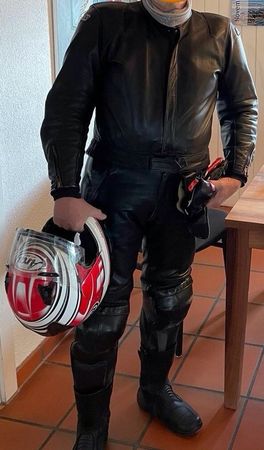 Motorrad Lederkombi ERBO Massanfertigung Zweiteiler Grösse M