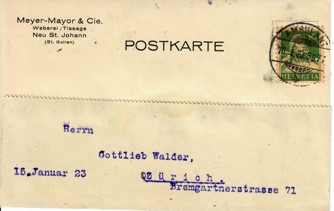 Alle Briefmarken: PK, Neu St. Johann – Gebraucht aus Hochdorf von Ziegel-16