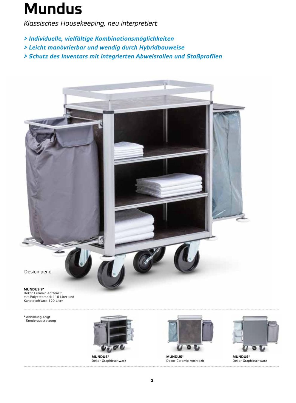 Pulizia & Igiene: Housekeeping-Wagen – Nuovo e nell'imballaggio originale da Locarno venduto da pmi_86ns
