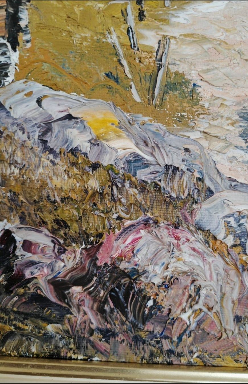 Dipinti: Wunderschönes Gemälde von Kühmatt Lötschental – Usato da Gampel venduto da jlkma 6
