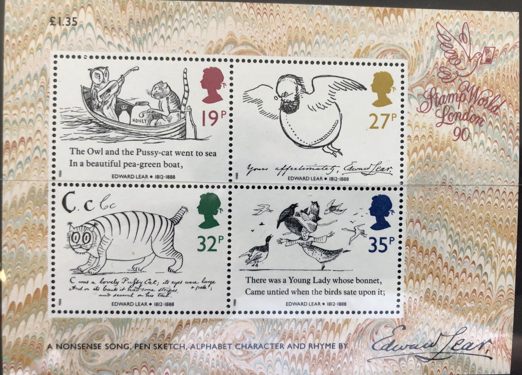 Tutti i francobolli: 4x Briefmarken Blocks - Grossbritannien '90 - postfrisch** – Nuovo (secondo la descrizione) da Schaffhausen venduto da durruti 4