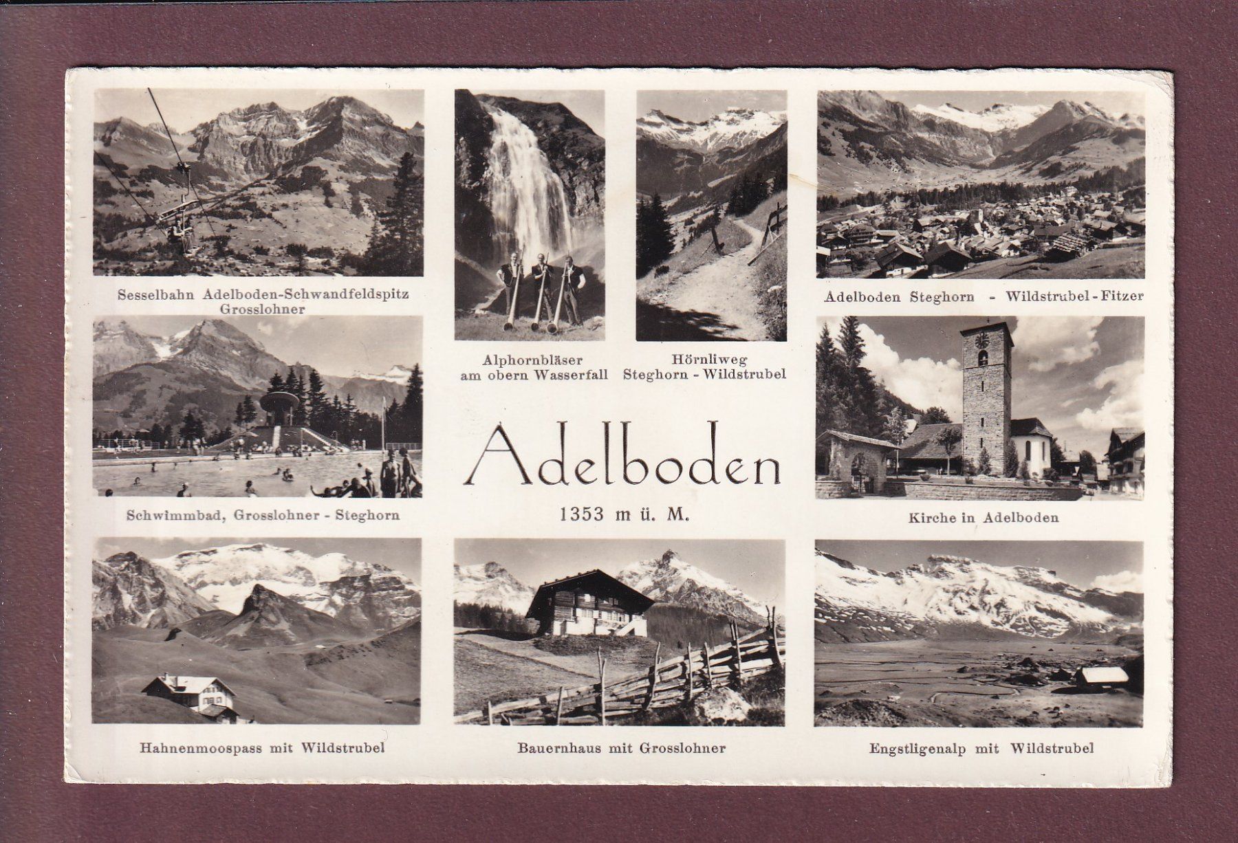 Ansichtskarten: ADELBODEN - 9 Bilder – Gebraucht aus Pully von nicecards